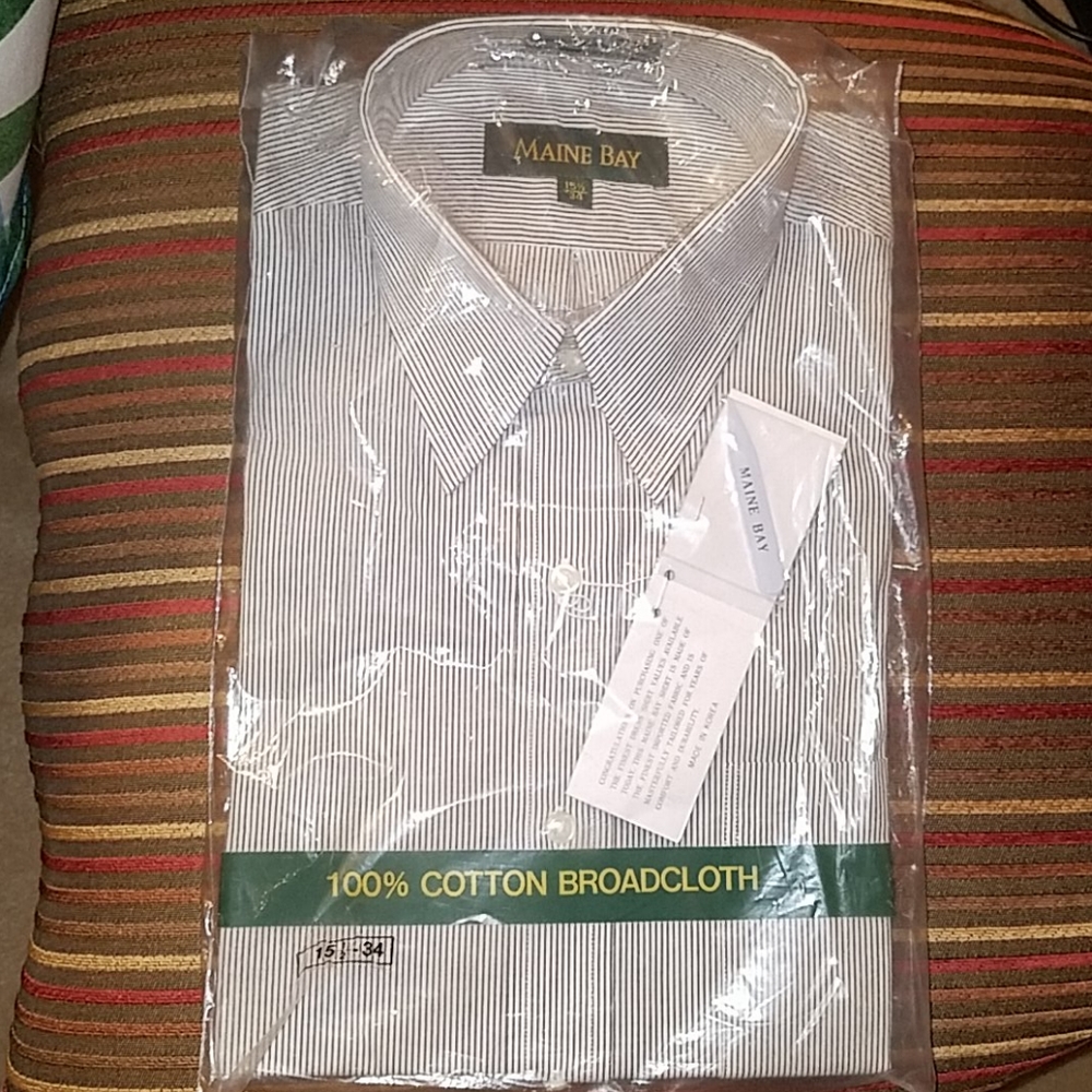 Father's Day Sale!! Maine Bay Quality men's cotton dress shirt
